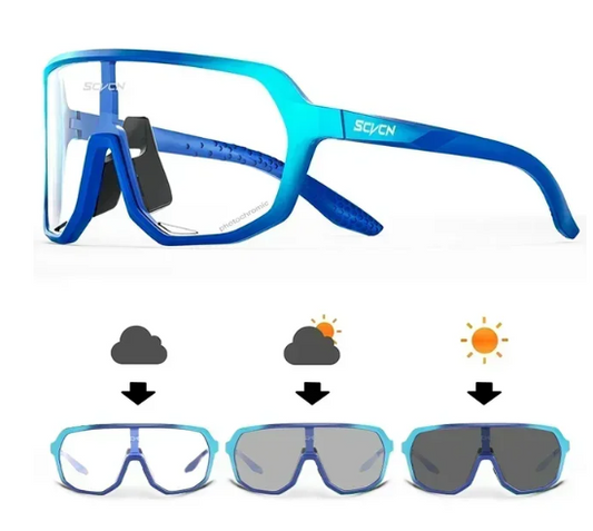 Kit Gafas Diamante Fotocromaticas Azul